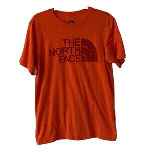 The North Face T Shirt Mens Size M Medium Coral Orange Top